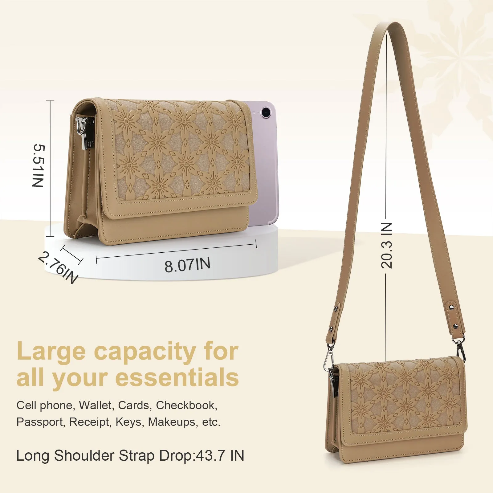 Designer Crossbody Bags for Women - 1866