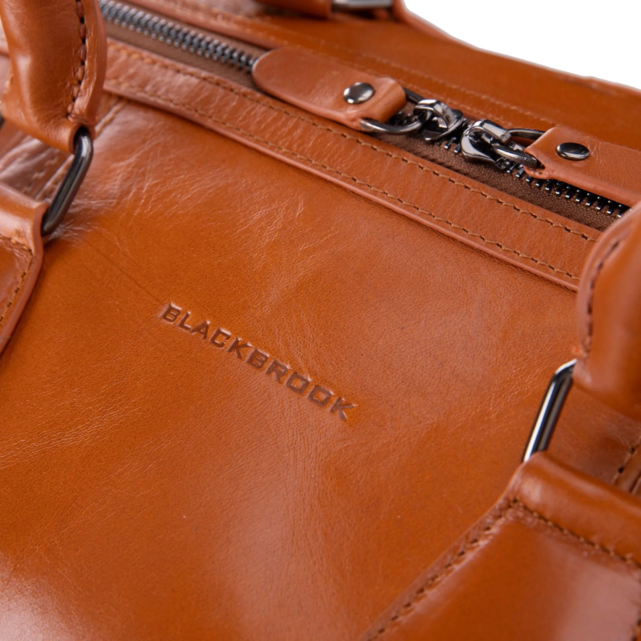 Dolly Leather Weekender Bag, Burnished Tan