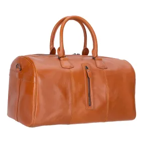 Dolly Leather Weekender Bag, Burnished Tan