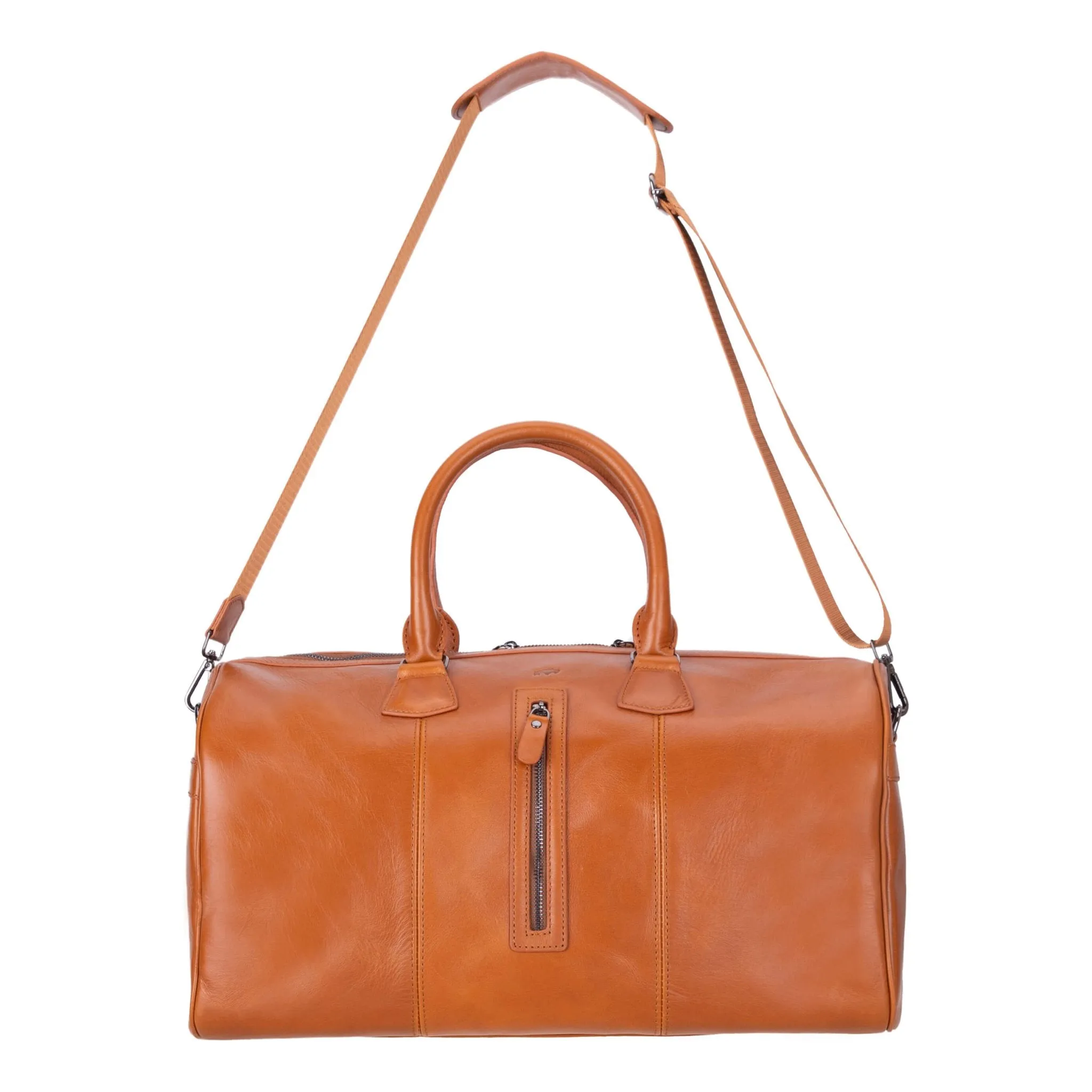 Dolly Leather Weekender Bag, Burnished Tan