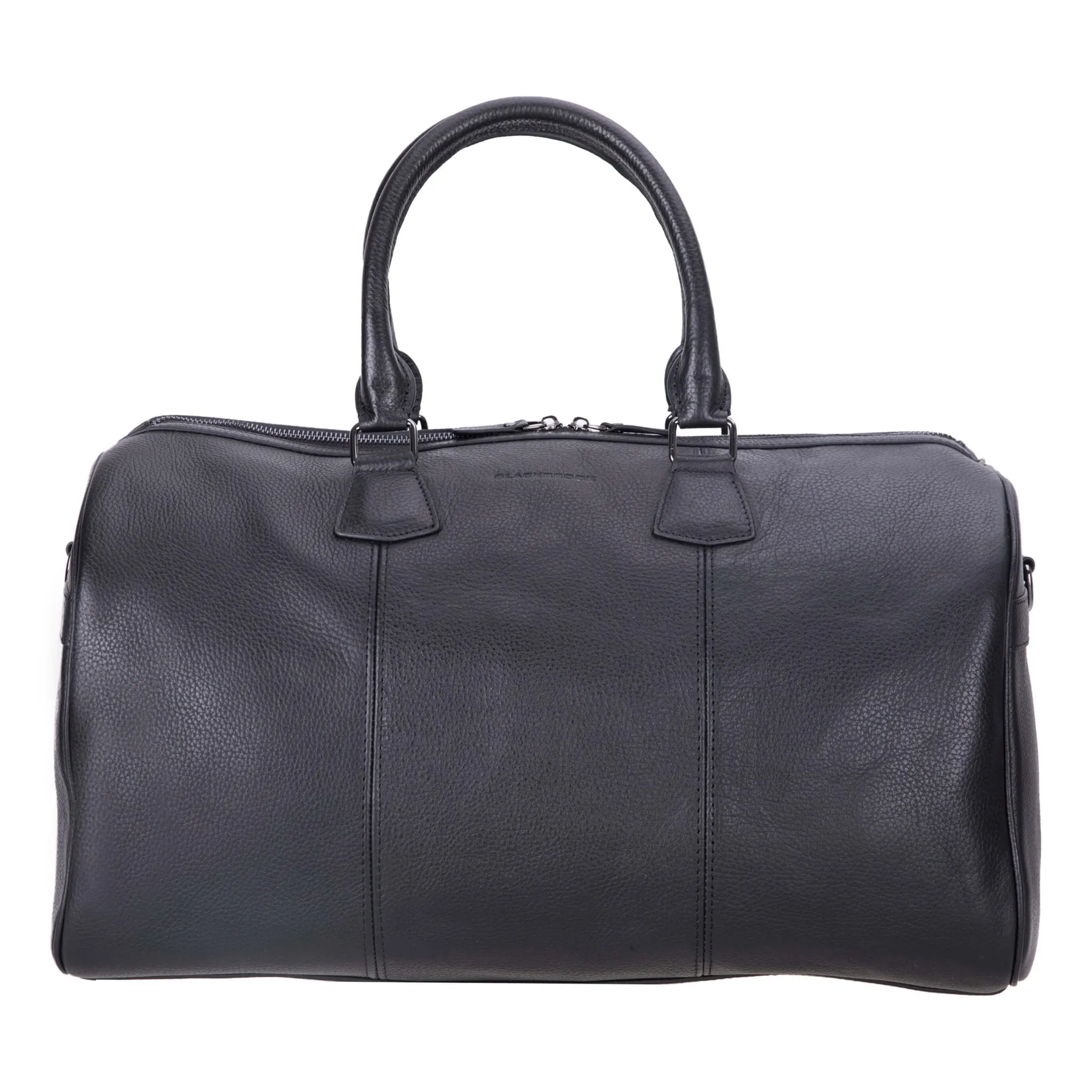 Dolly Leather Weekender Bag, Pebble Black