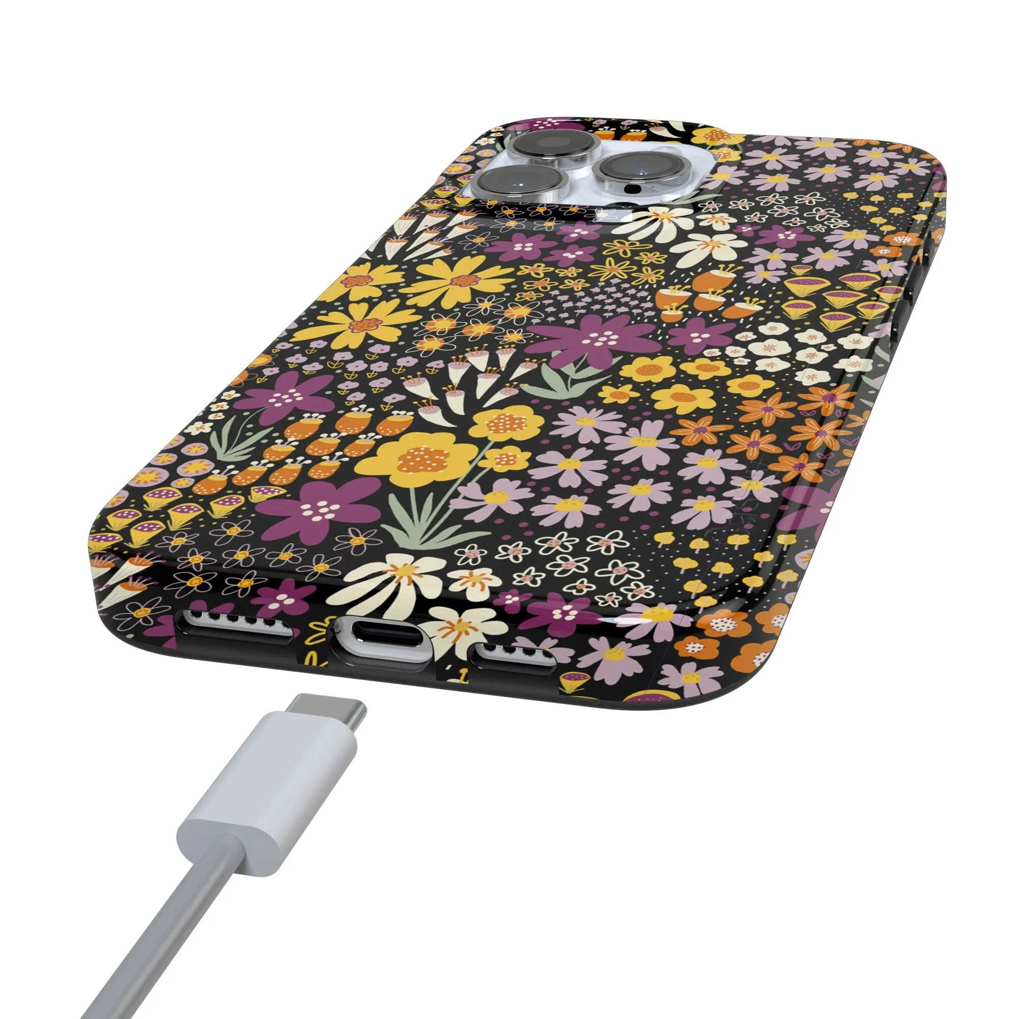 Falling for You | Plum Floral Case