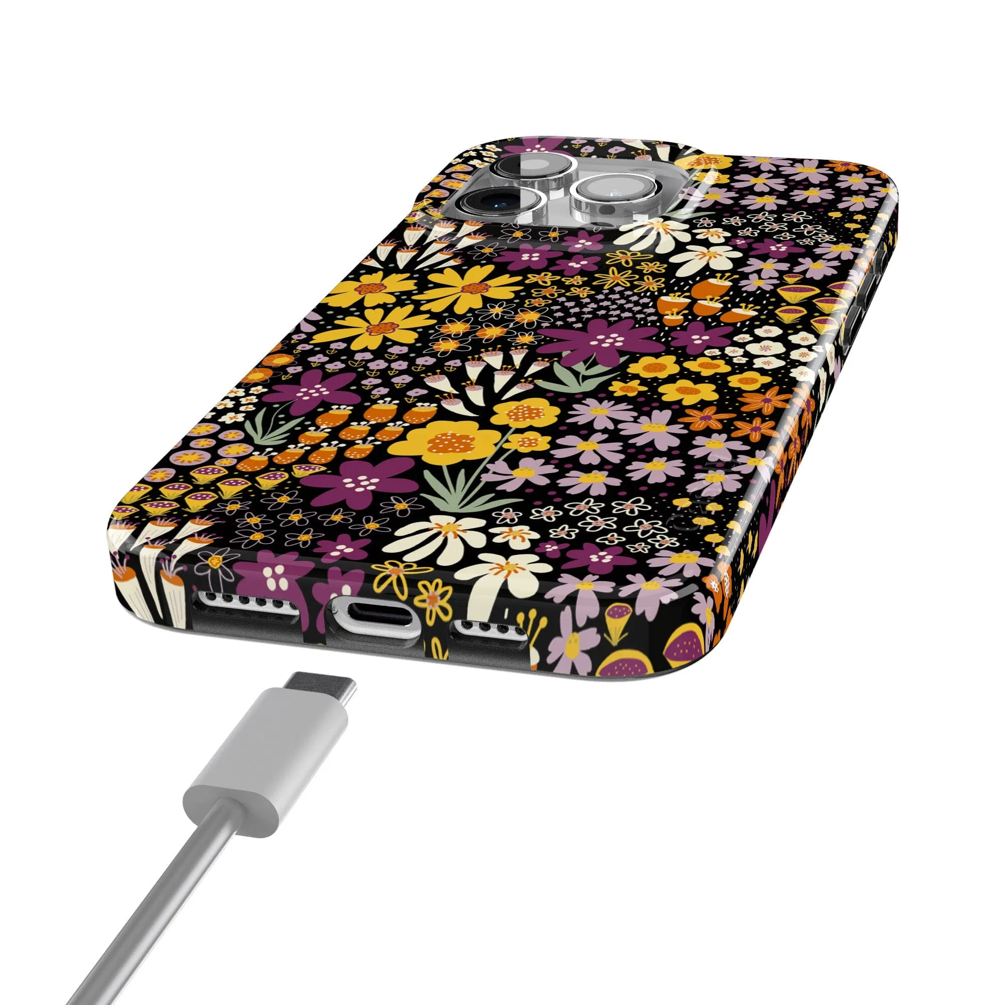 Falling for You | Plum Floral Case