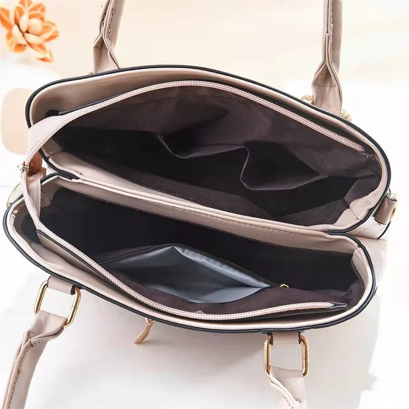 Girls Check Leather Handbags | Stylish & Functional | Makeup Bag 6910-5