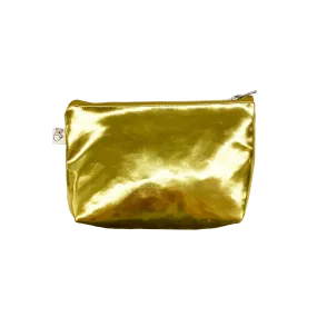 Gold Metallic Makeup Bag - BACK IN STOCK!