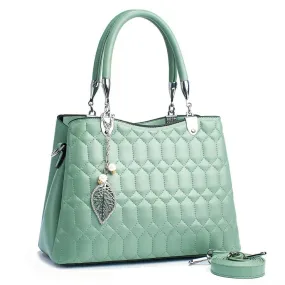 Green Exquisitely Hand-Embroidered Handbags for Girls 6690-8