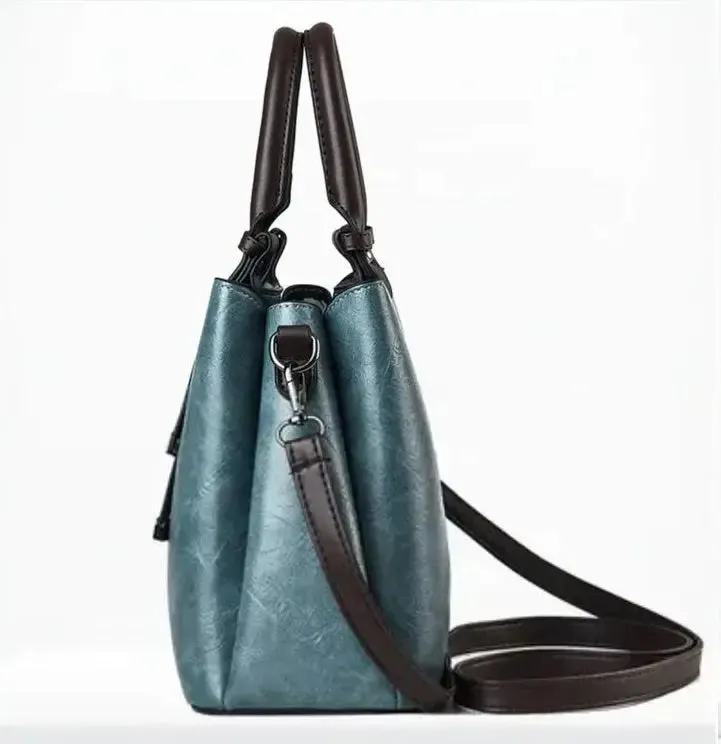 Green Womens Top Handel Bag 989