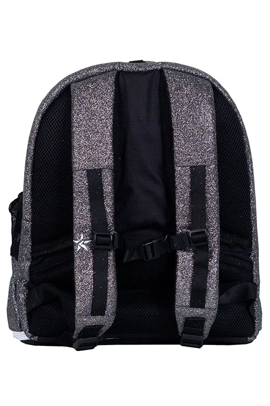 Gunmetal Rebel Dream Bag with White Zipper