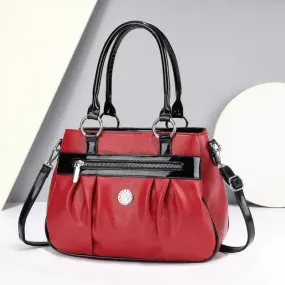 Handbag 3 Layers Leather Bags Women Vintage Shoulder Bags A13