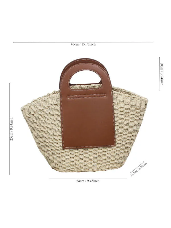 Handle Straw Tote Bags