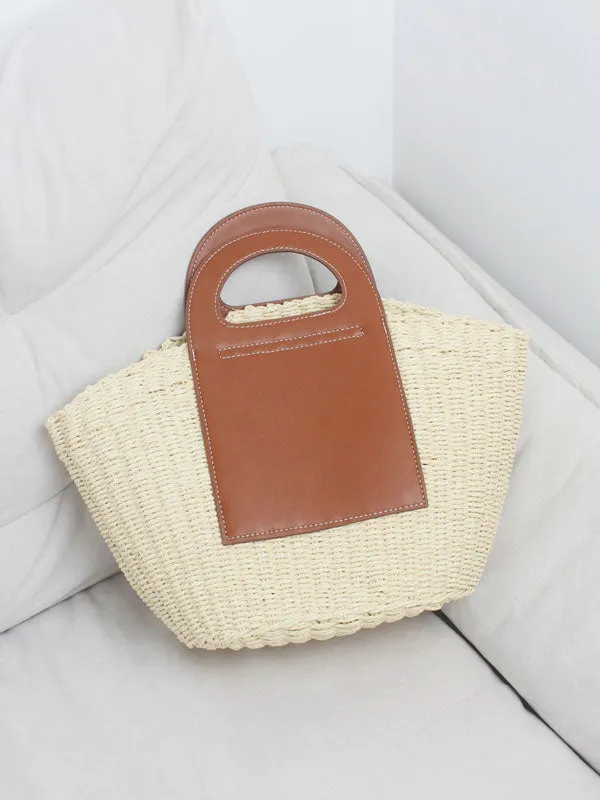 Handle Straw Tote Bags