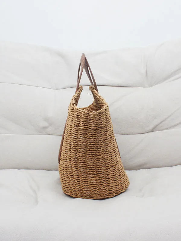 Handle Straw Tote Bags