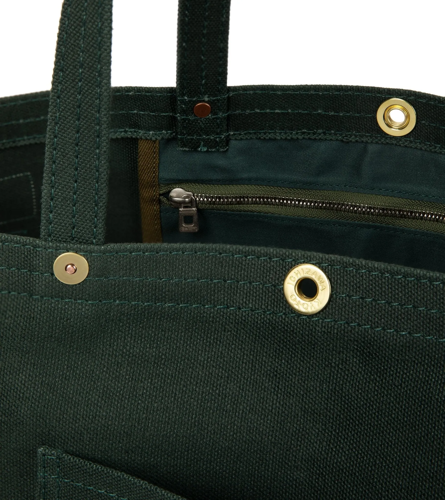 Ichizawa Hanpu for Trunk Linen Tool Bag: Green