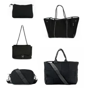 ICON TOTE   CAMERA BAG   FLAP CROSSBODY   EVERYDAY TOTE   POUCH - BLACK