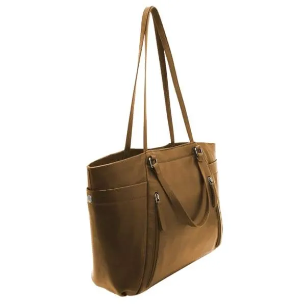 Kira Roomy Leather Conceal Carry Tote