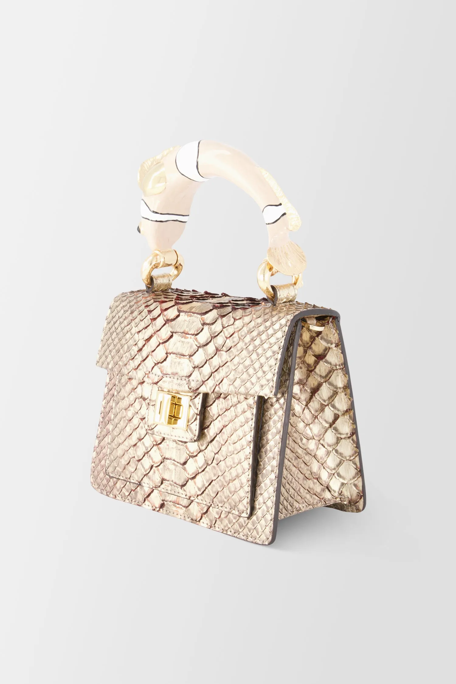 Krenoir Beige Fish Mini Kandie Handbag