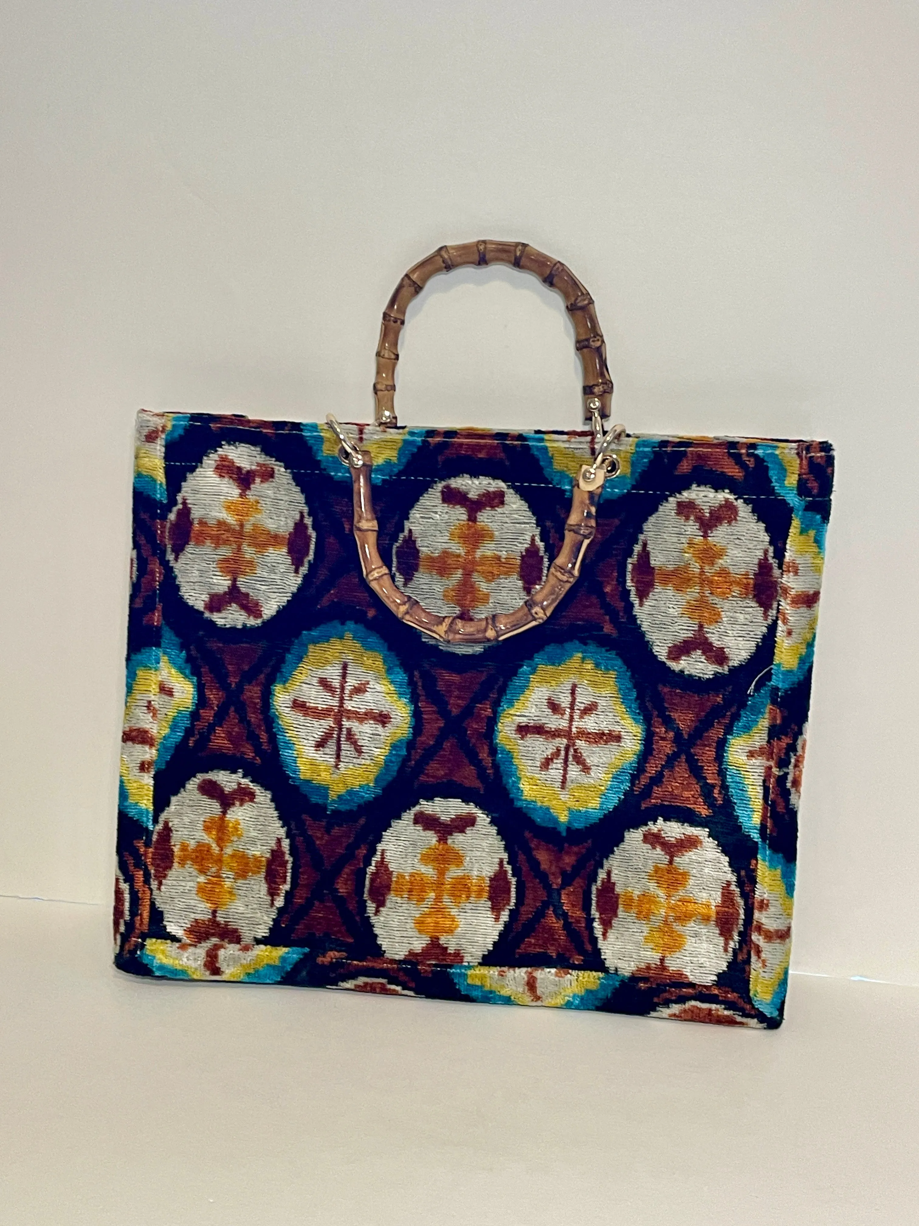 Large Tote Bamboo Handle