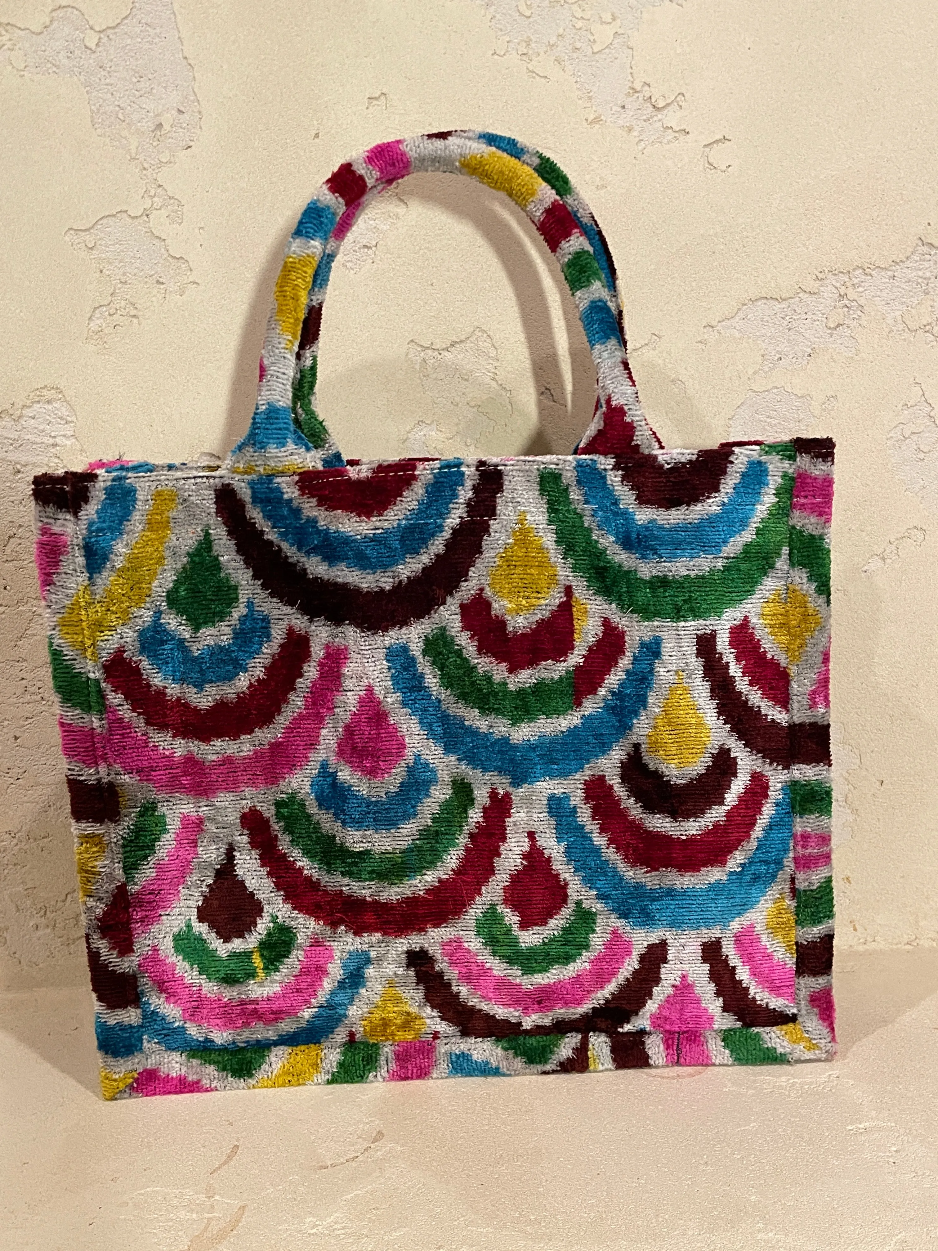 Large Tote Ikat Handle