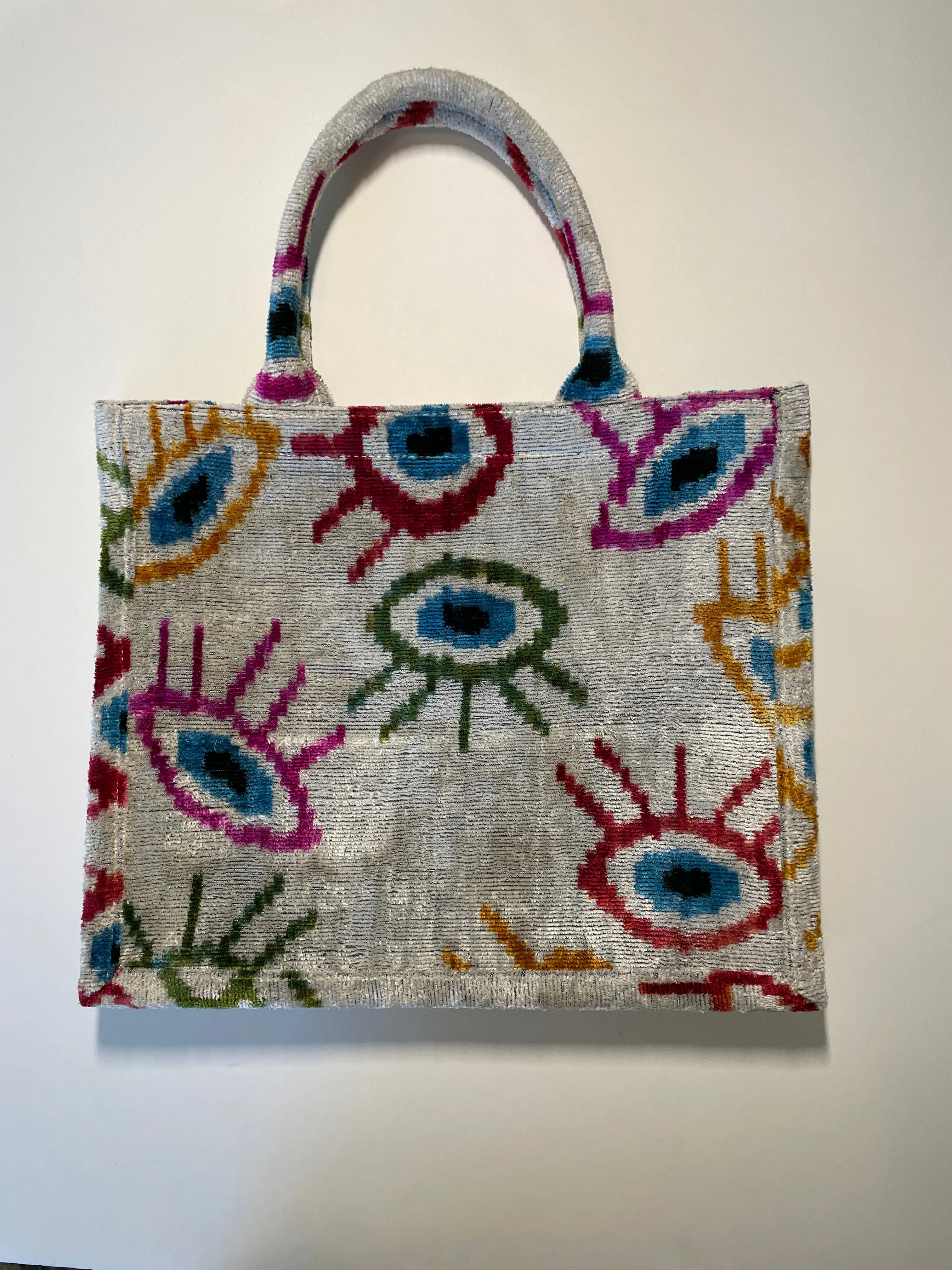 Large Tote Ikat Handle