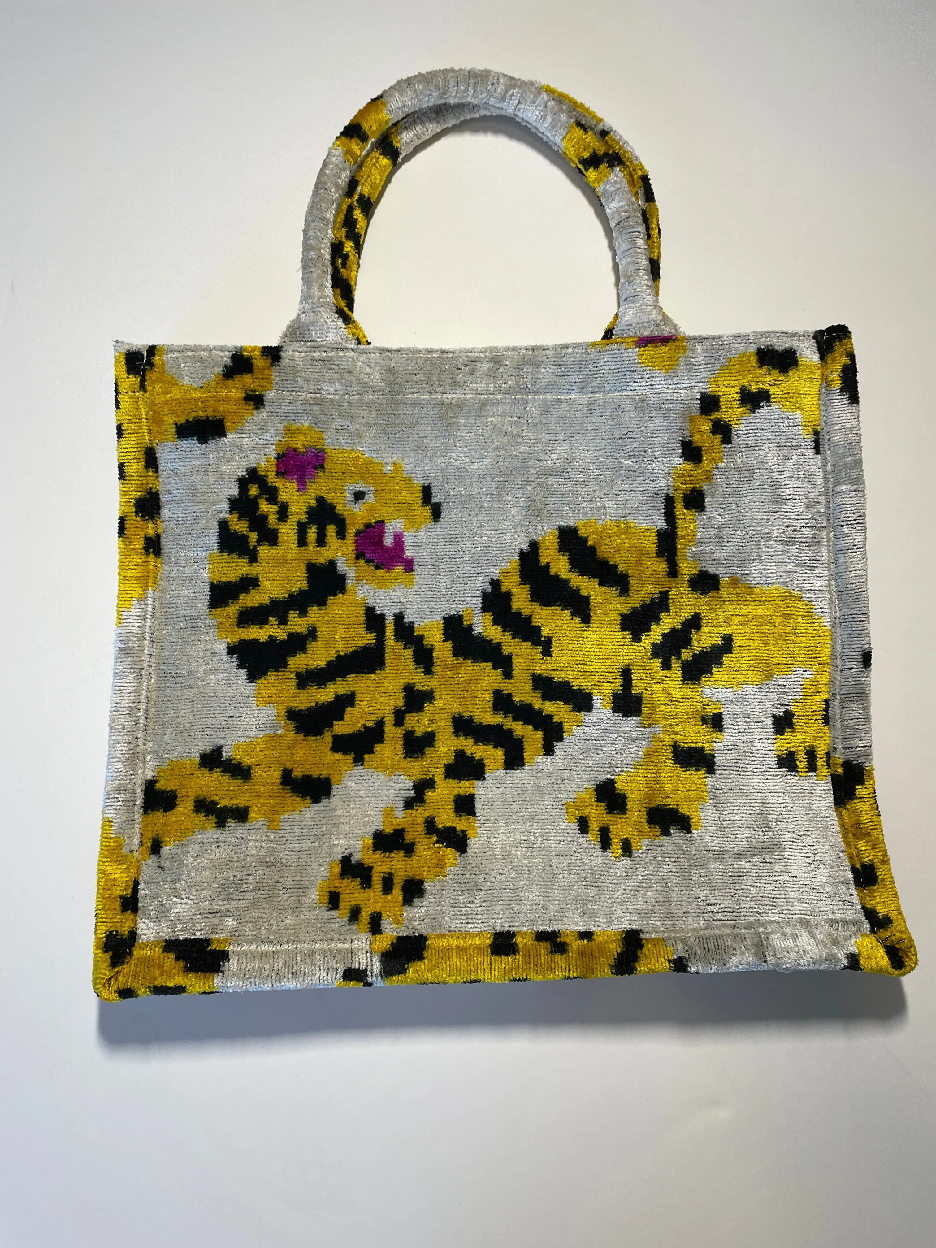 Large Tote Ikat Handle