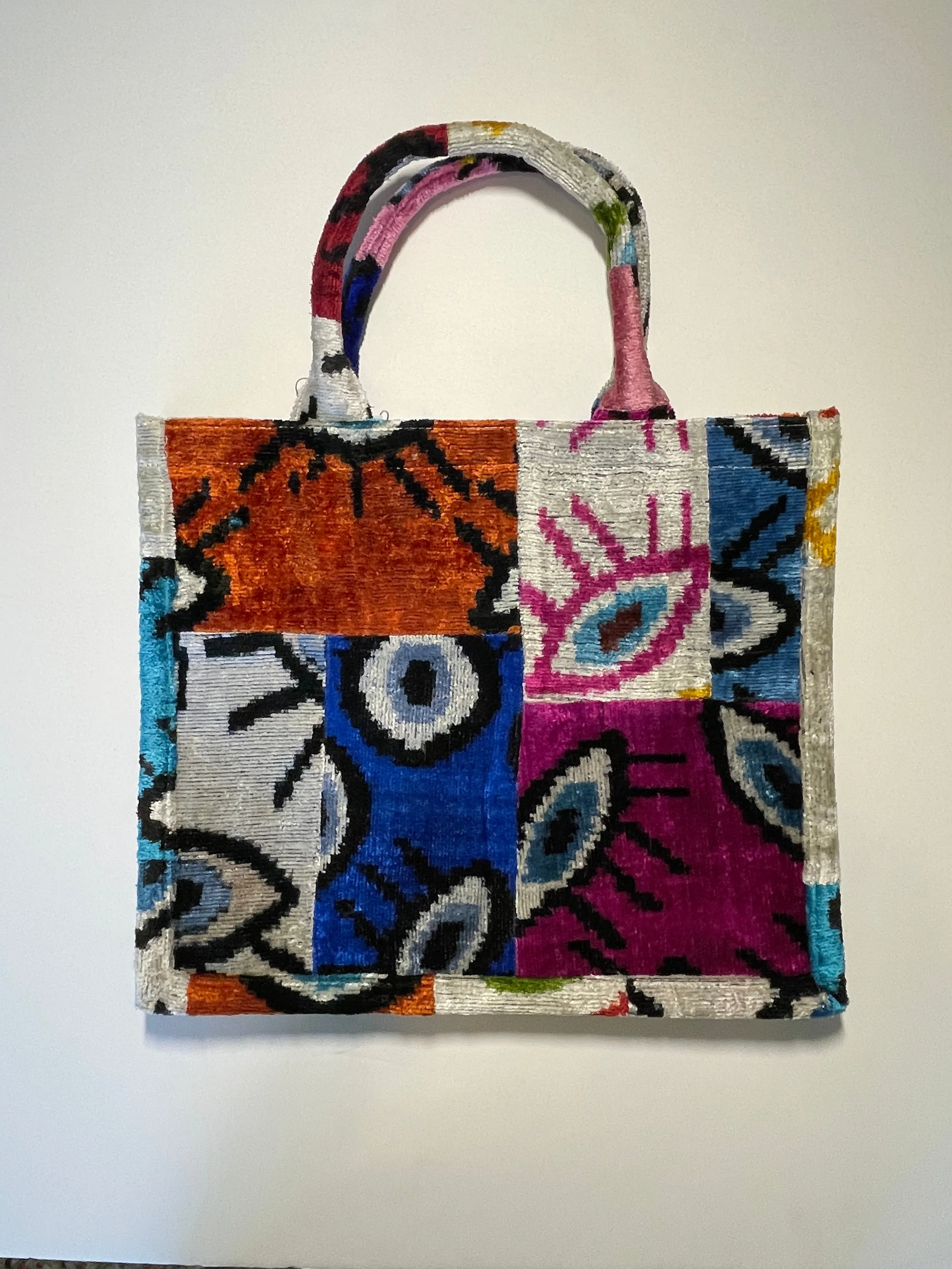 Large Tote Ikat Handle