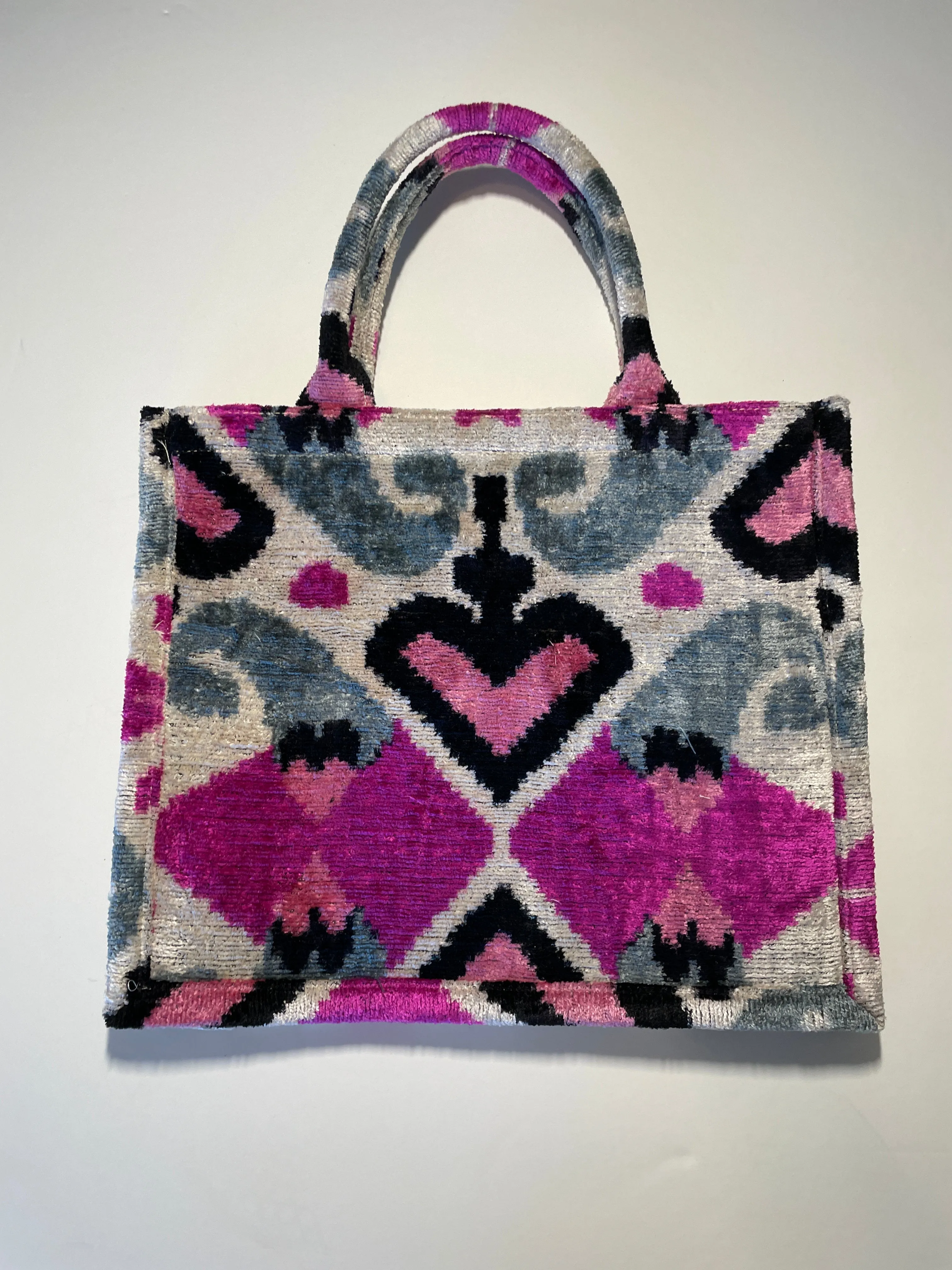 Large Tote Ikat Handle