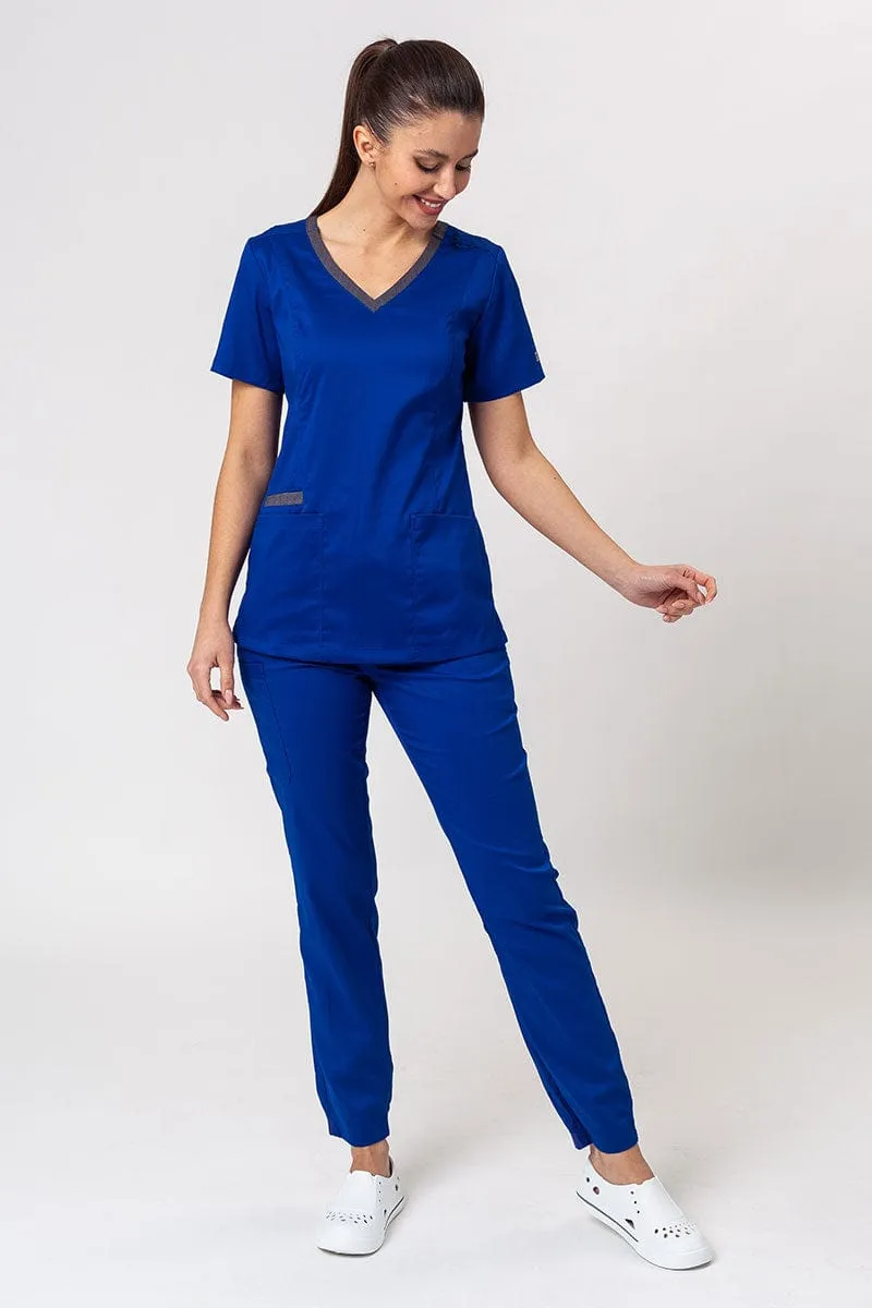 Matrix Everyday  Women's Contrast Double V-Neck Scrub Top 3502