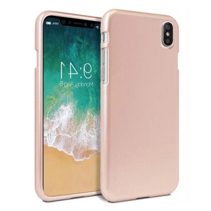 Mercury iJelly Metal Case for iPhone XS Max - Rose Gold