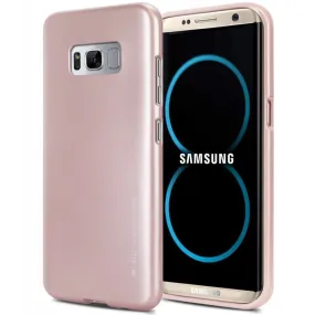 Mercury Jelly Case for Samsung Galaxy S8 Plus - Metal Rose Gold