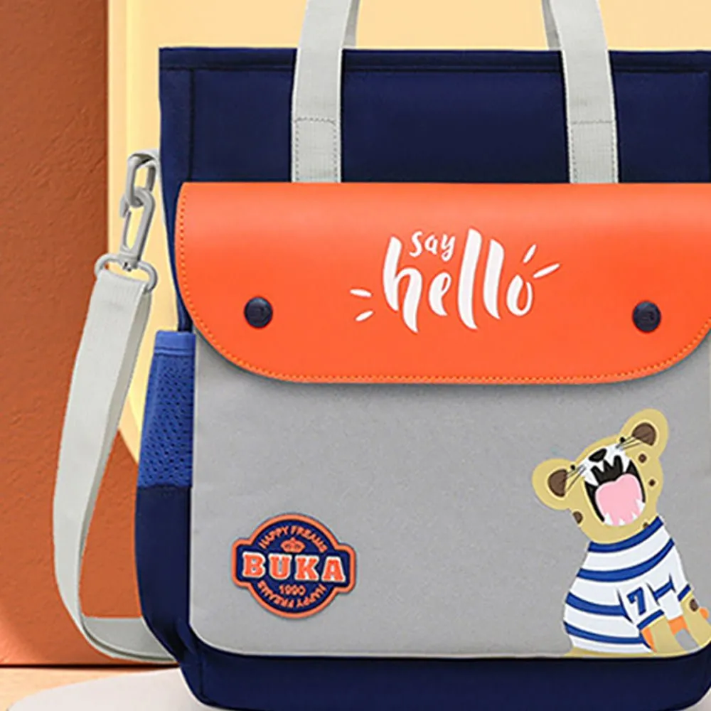 Orange Tiger theme Shoulder/Backpack style Bag for Kids