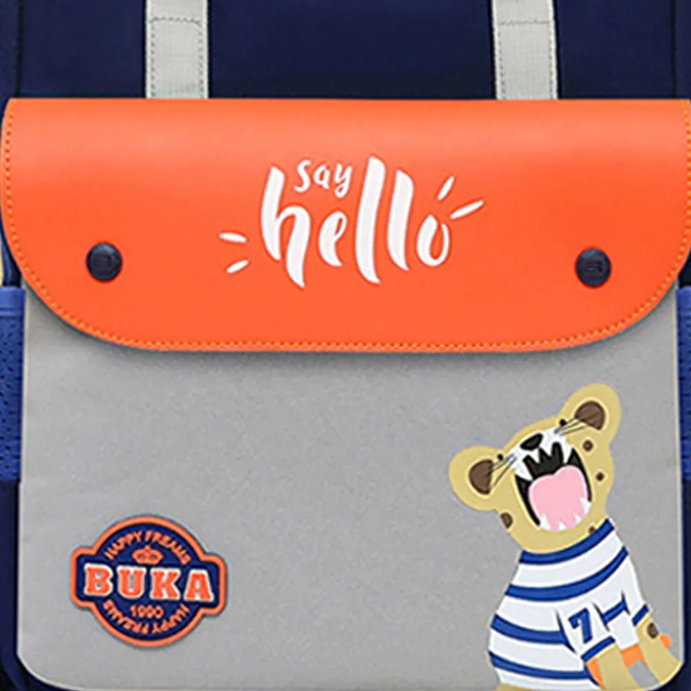 Orange Tiger theme Shoulder/Backpack style Bag for Kids