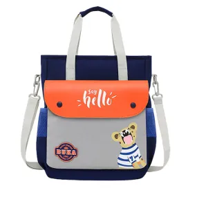 Orange Tiger theme Shoulder/Backpack style Bag for Kids