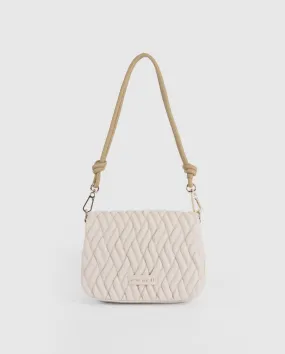 Pepe Moll Grace Vegan Handbag in Off White and Sand