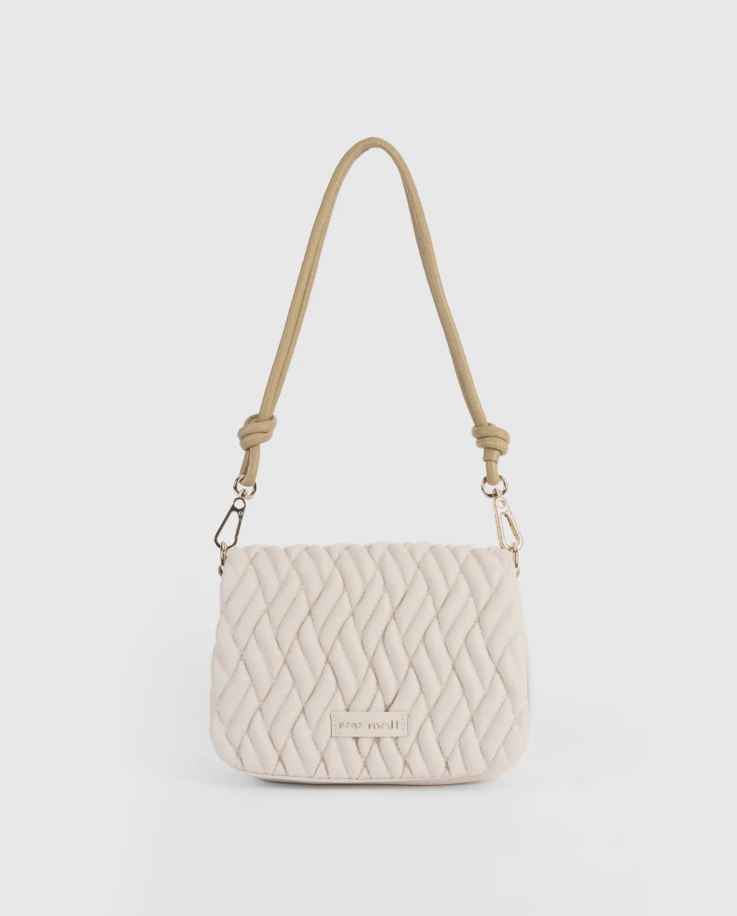 Pepe Moll Grace Vegan Handbag in Off White and Sand