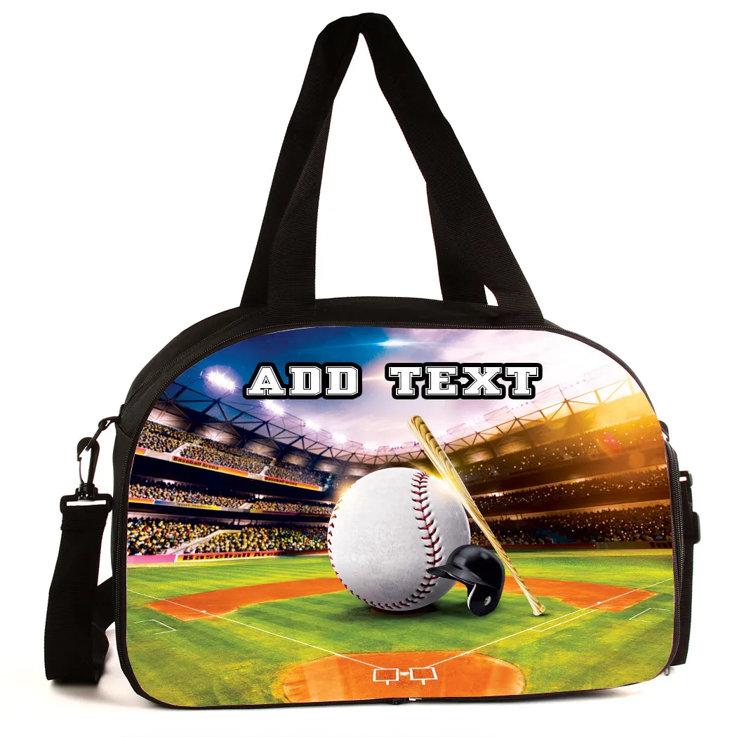 Personalized Backpacks, Lunch Bags, Duffel Bags, or Water Bottles with Full-Color - Baseball Field