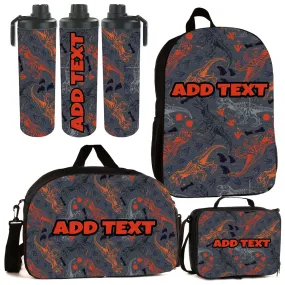 Personalized Backpacks, Lunch Bags, Duffel Bags, or Water Bottles with Full-Color - Dino Fossils