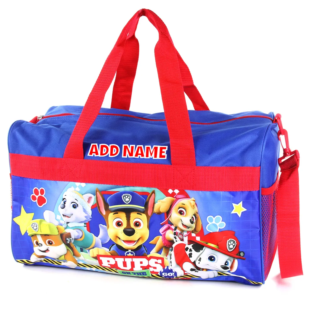 Personalized Kid's Travel Duffel Bag - Paw Patrol