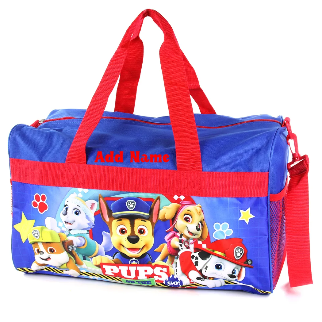 Personalized Kid's Travel Duffel Bag - Paw Patrol