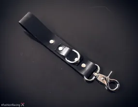 Personalized leather chain | Custom Leather Keychain | Leather Key fob