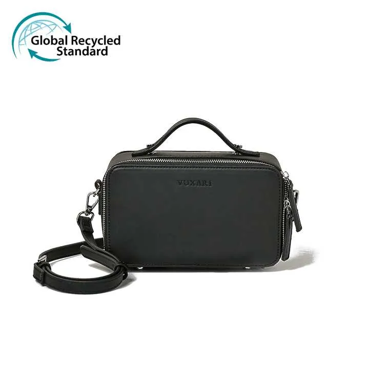 Recycled Vegan Handbag - City case black