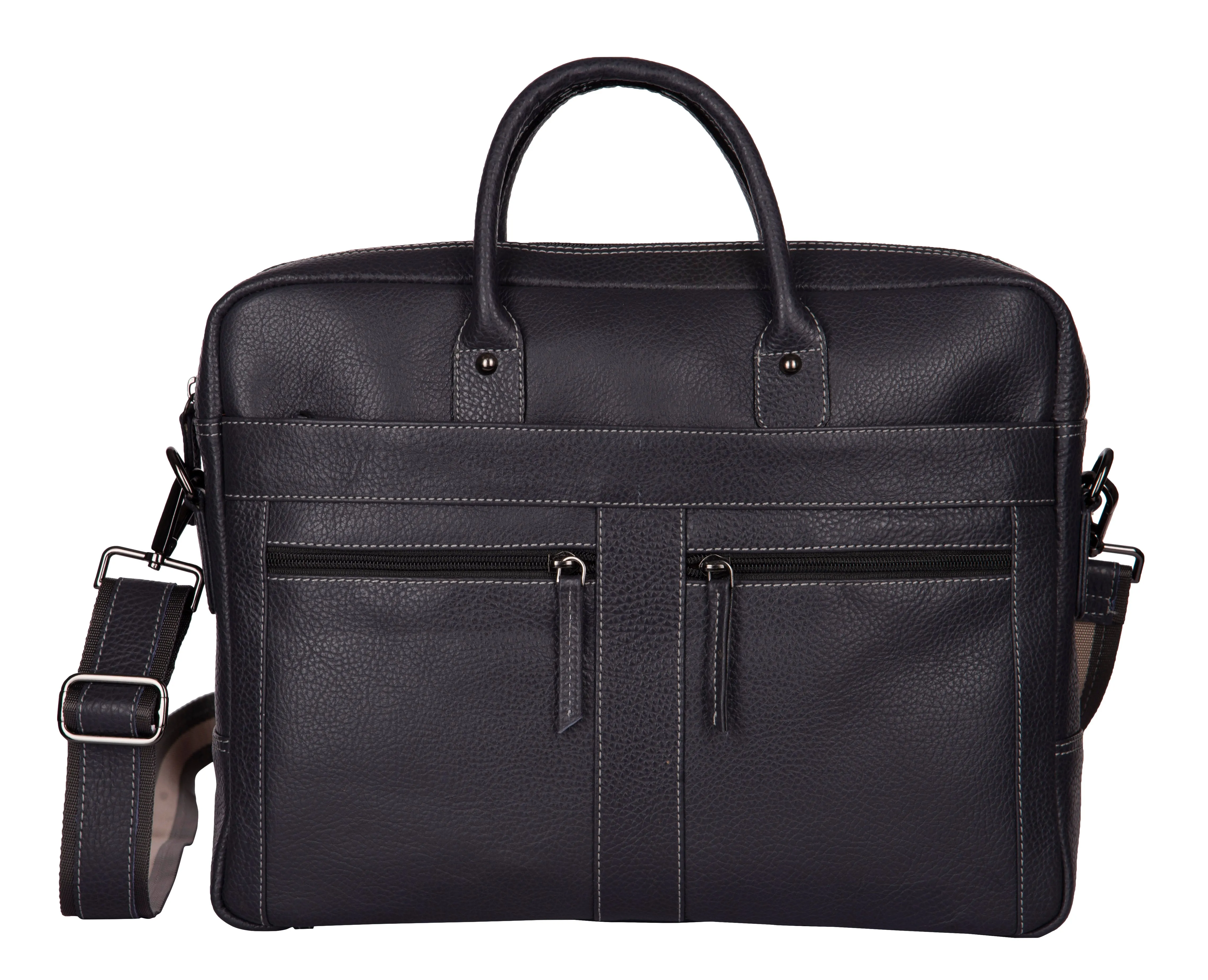 RL Oliver Mens Leather Business  Messenger Bag