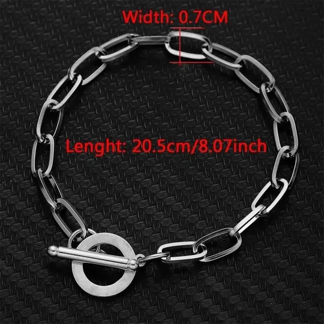 Stainless Steel Square Link Chain Necklaces