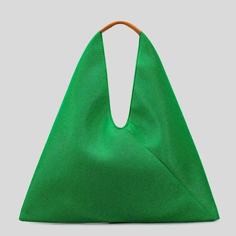 Triangle Grid Nylon Luxury Tote: 2023 Women's Collection